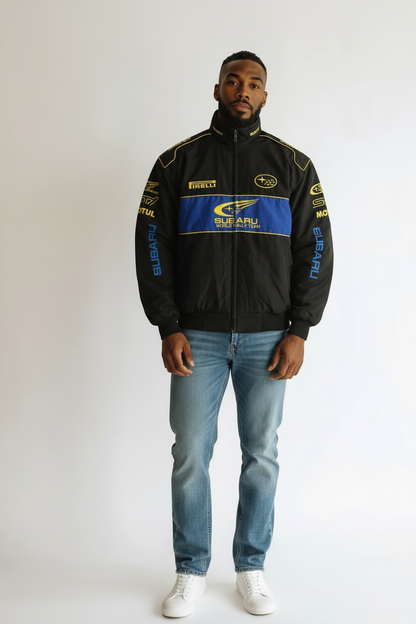 Subaru Rally Vintage Racing Jacket - Black Edition