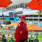 Rote Rennjacke Ferrari – Vintage F1 Streetwear