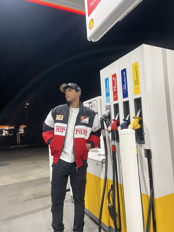 Weiße Rennjacke Ferrari – Vintage F1 Streetwear