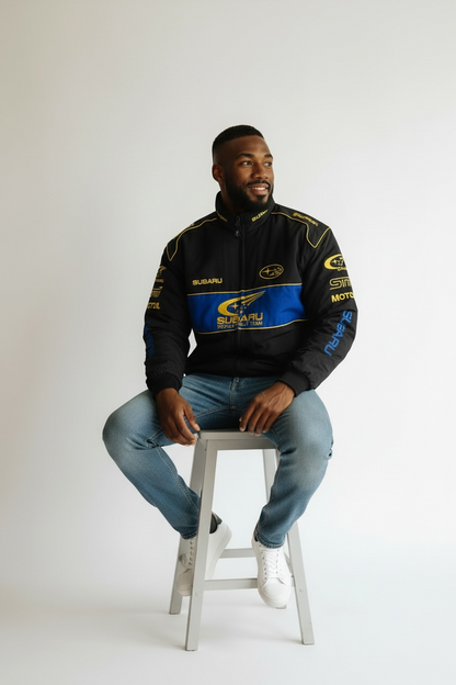 Subaru Rally Vintage Racing Jacket - Black Edition