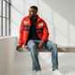 Rote Rennjacke Ferrari – Vintage F1 Streetwear