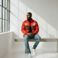 Rote Rennjacke Ferrari – Vintage F1 Streetwear