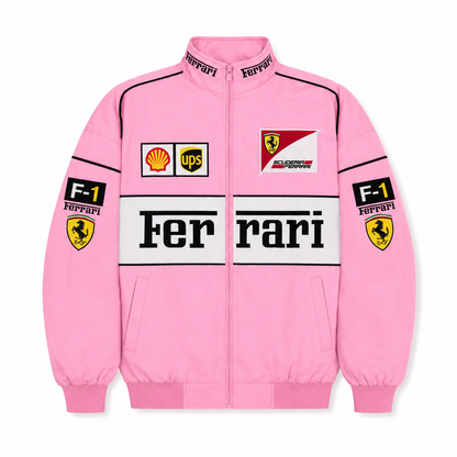 Pink Racing Jacket Ferrari – Vintage F1 Streetwear