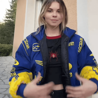 Subaru Rally Vintage Racing Jacket - Blue Edition