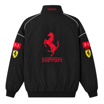 Black Racing Jacket Ferrari – Vintage F1 Streetwear