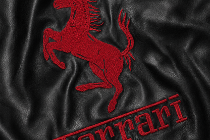 Ferrari F1 Vintage Leather Jacket - Red Edition