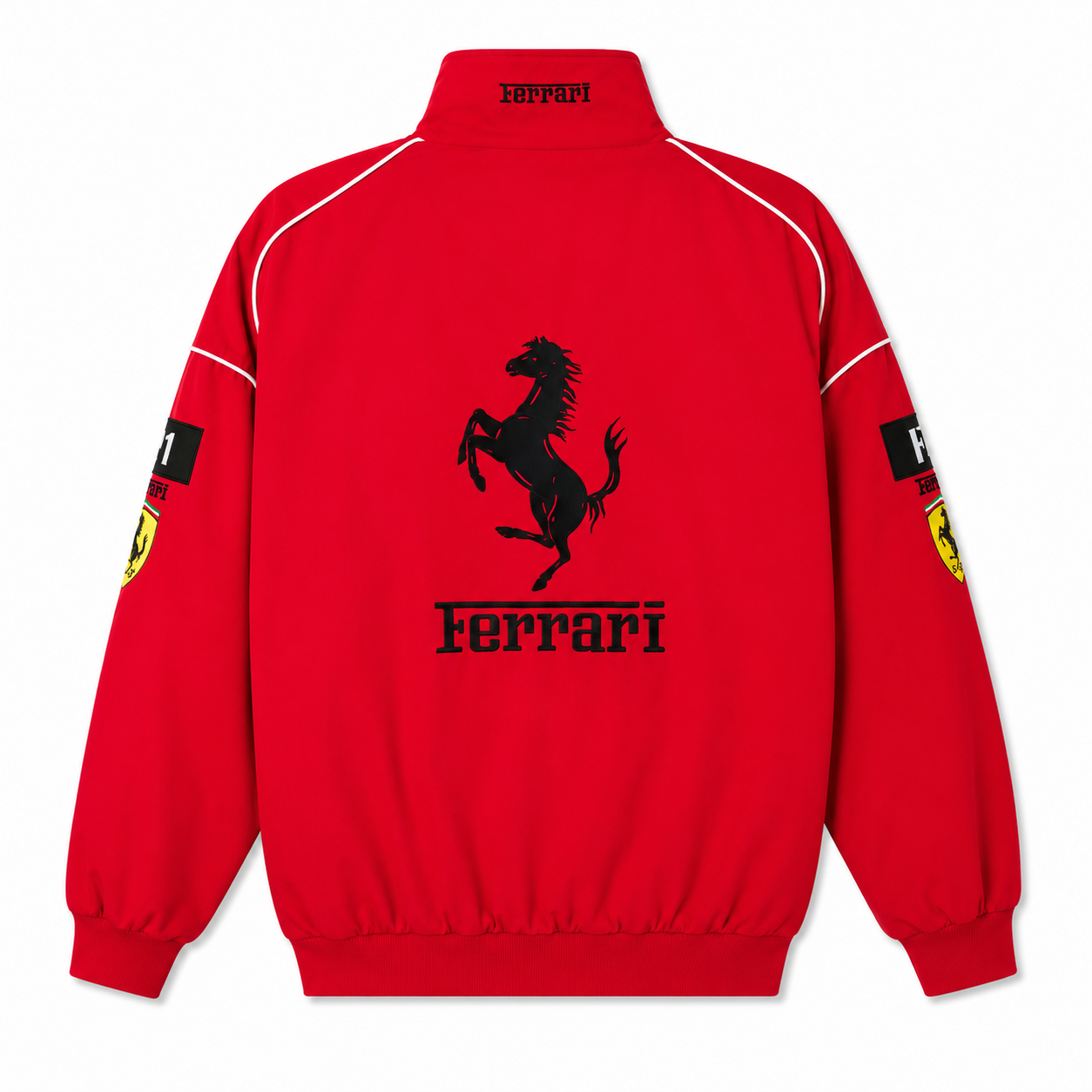 Rote Rennjacke Ferrari – Vintage F1 Streetwear