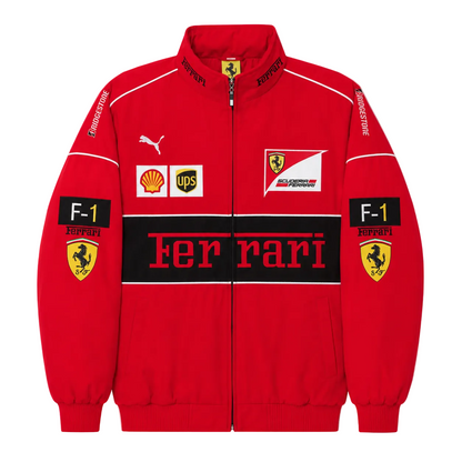 Red Racing Jacket Ferrari – Vintage F1 Streetwear