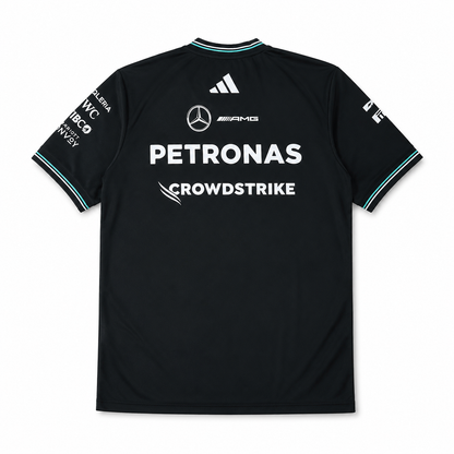 Mercedes F1 2025 Short Sleeve Jersey Black