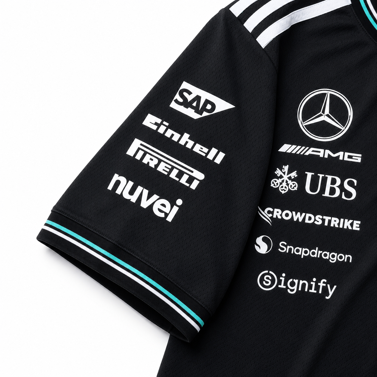 Mercedes F1 2025 Short Sleeve Jersey Black