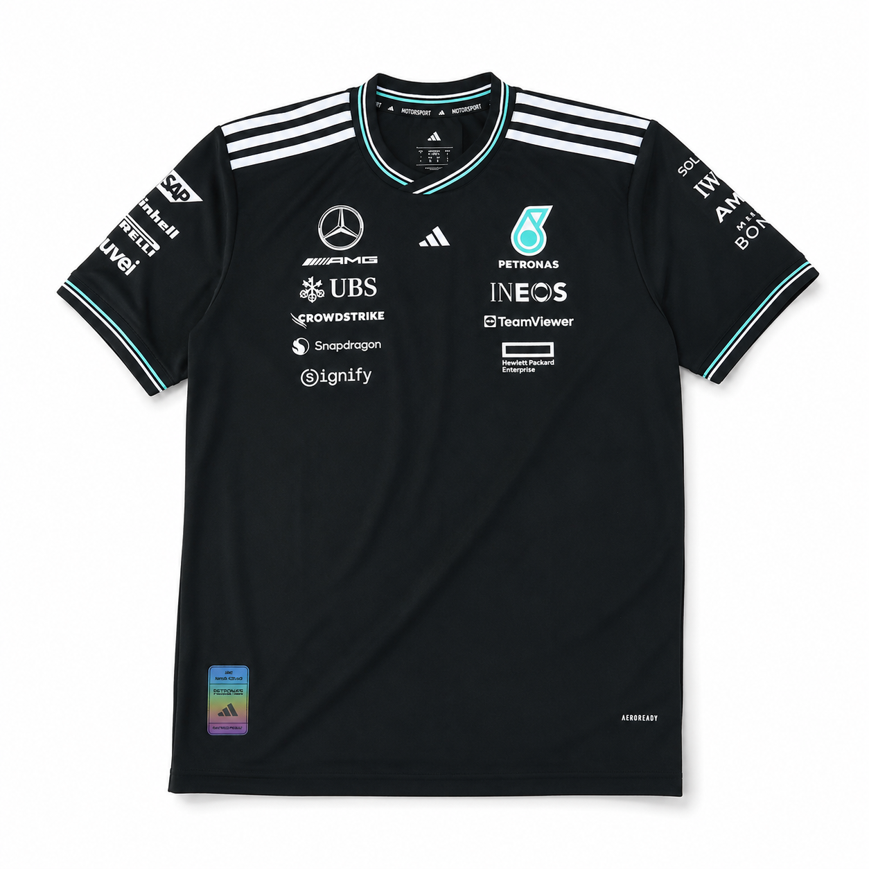 Mercedes F1 2025 Short Sleeve Jersey Black