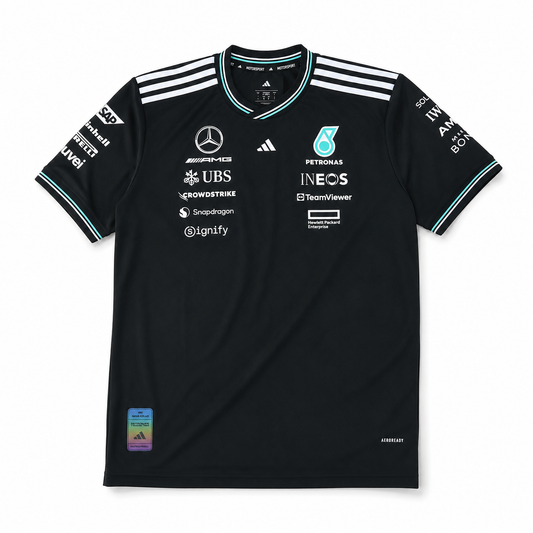 Mercedes F1 2025 Short Sleeve Jersey Black