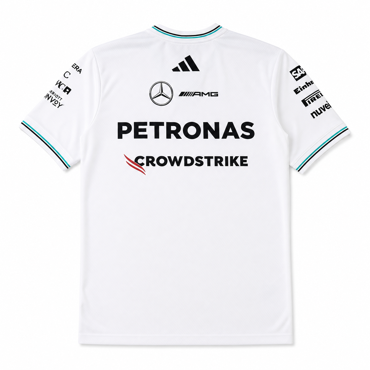 Mercedes F1 2025 Short Sleeve Jersey White