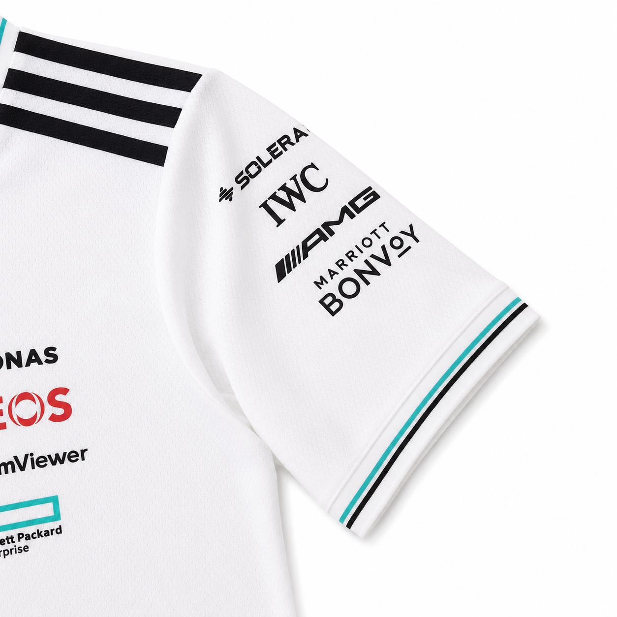 Mercedes F1 2025 Short Sleeve Jersey White
