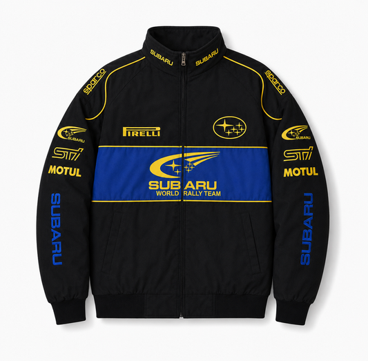 Subaru Rally Vintage Racing Jacket - Black Edition